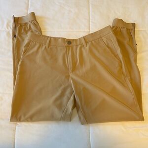 Men's Casual Tan Joggers